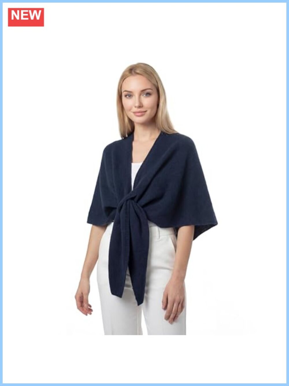 Triangle Shawl Wrap Pashmina Cape Knit Sweater Scarf 100% Polyester